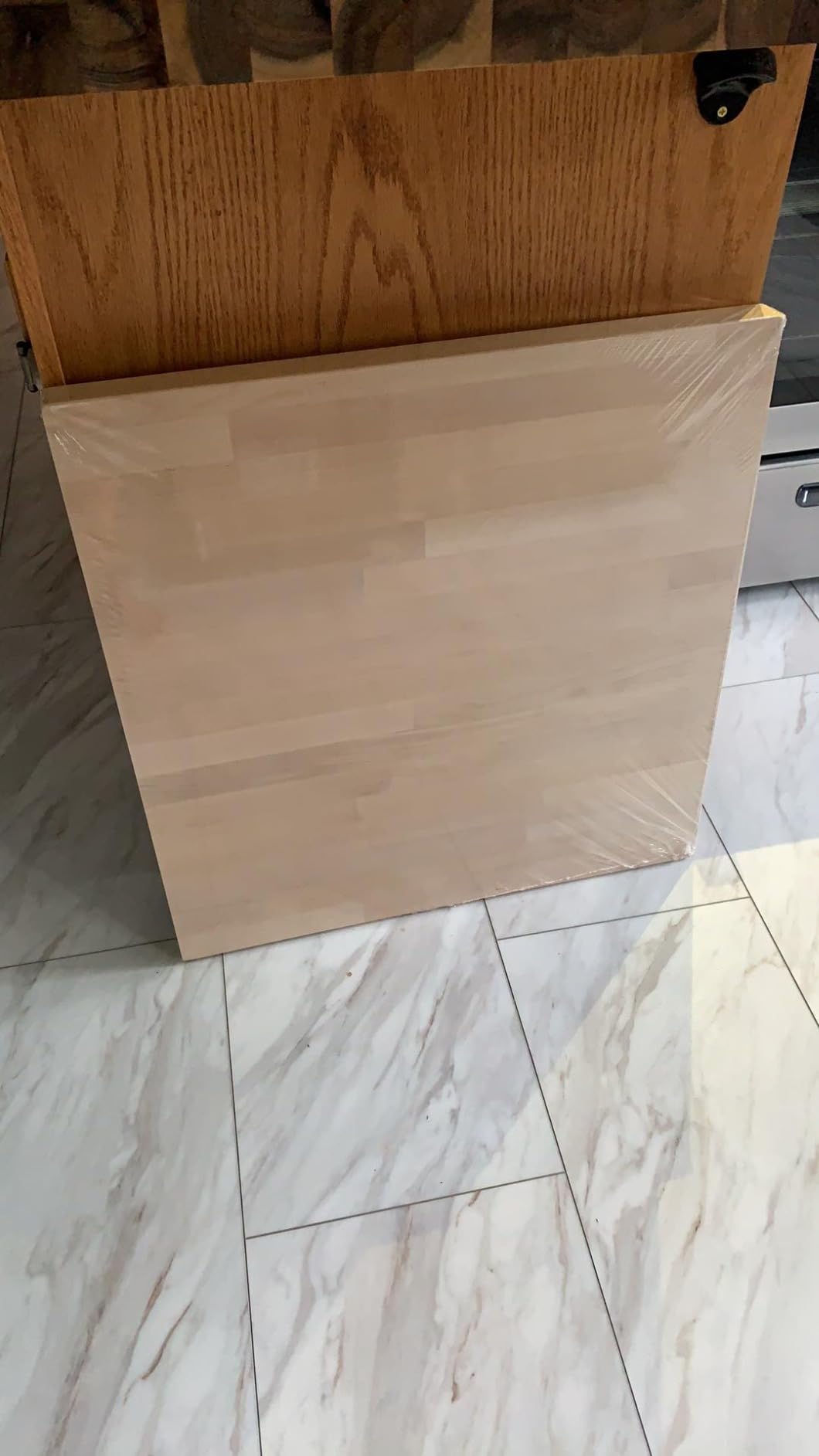 Butcher Block Countertop, Solid Wood Table Top - 3ft Unfinished Birch Work Bench Top Cut to Size for DIY Desktop/Washer Counter/Office Desk/Kitchen Island/Living and Dining Room Tables 36x25x1.5 in customer photo 1