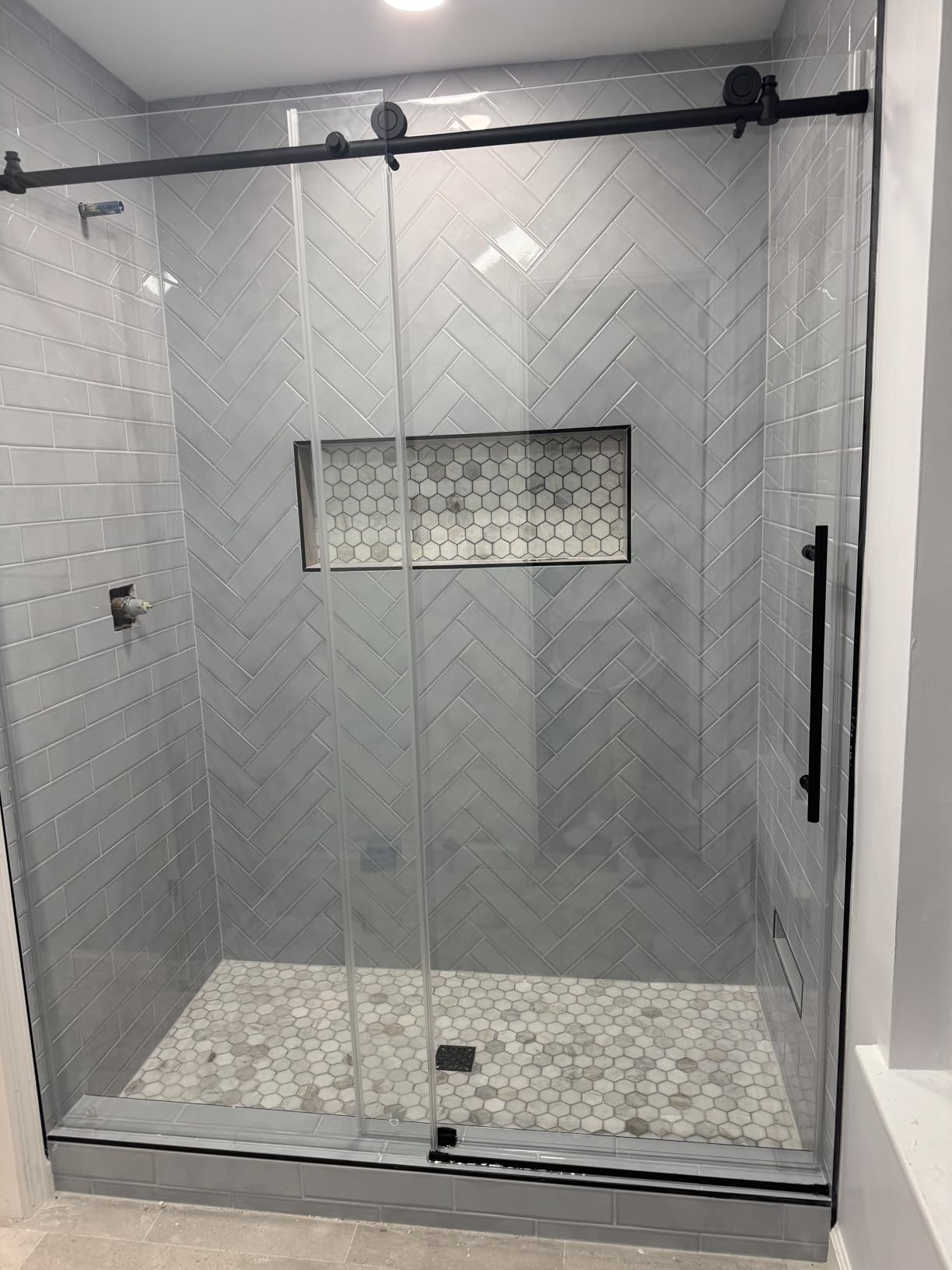 KPUY Frameless Shower Door, 55-60