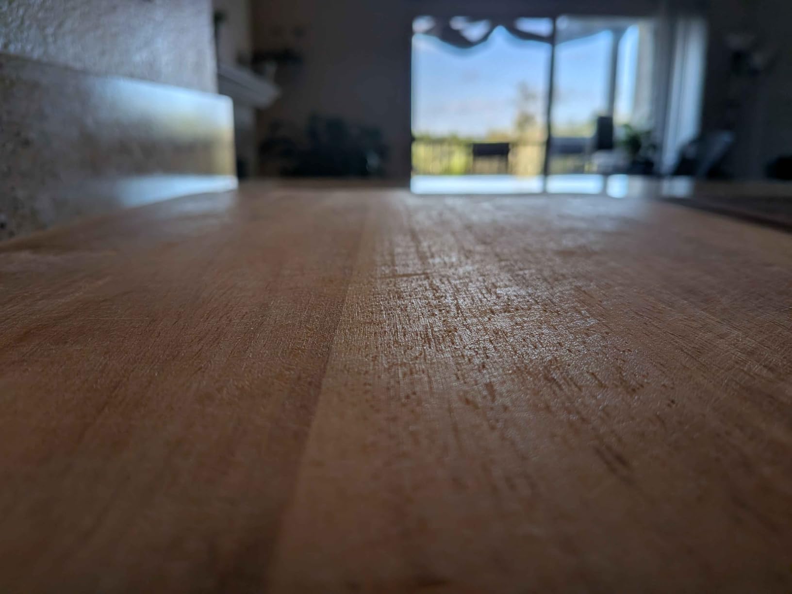CONSDAN Wood Cutting Board for Kitchen, 16 x 12, USA Grown Solid Hickory Hardwood, Edge Grain, Chopping Board, Butcher Block with Juice Groove, Prefinished with Food-Safe Oil, 1