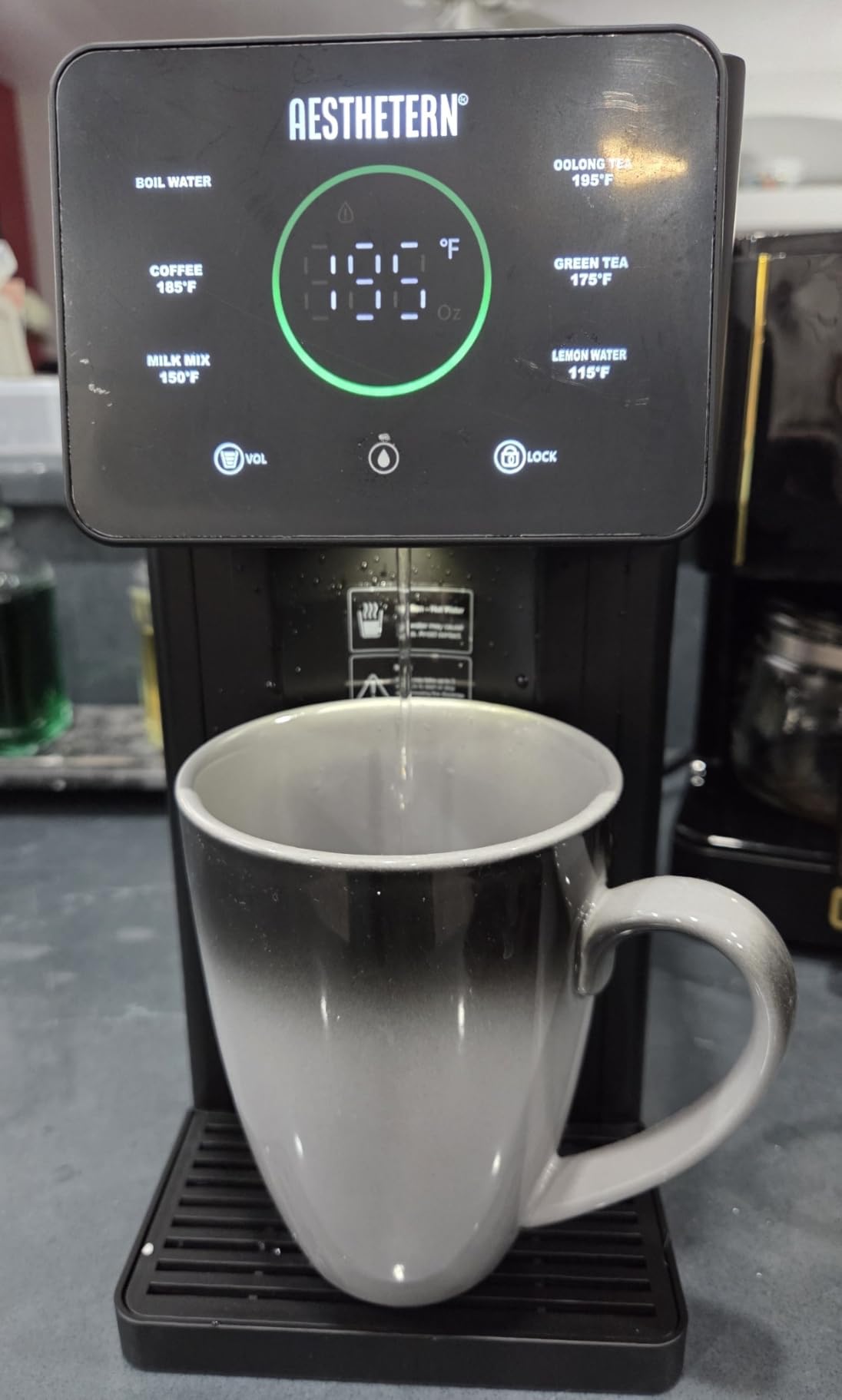 Instant Hot Water Dispenser Countertop for Rapid Heating, Electric Kettle with 6 Temperature Settings & 4 Volume Options, Water Boiler with 3L Removable BPA-Free Water Tank customer photo 1