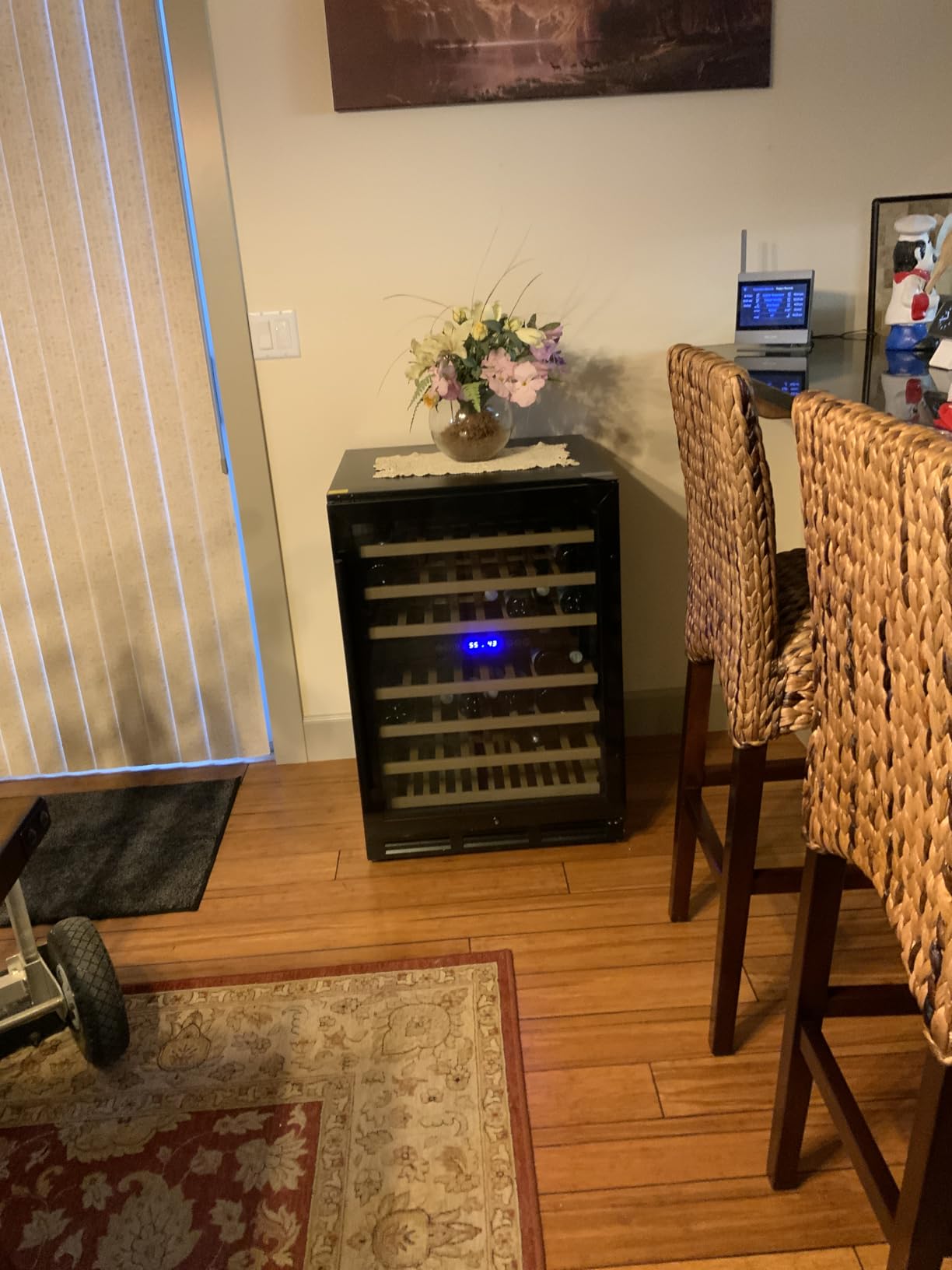 24 Inch Wine Cooler Refrigerator, 54 Bottle Wine Fridge, 40-65F Dual Zone UV-Resistant Glass Door, Quiet Compressor Cooling, Built-in or Freestanding Fridge for Home/Bar/Kitchen, Black customer photo 1