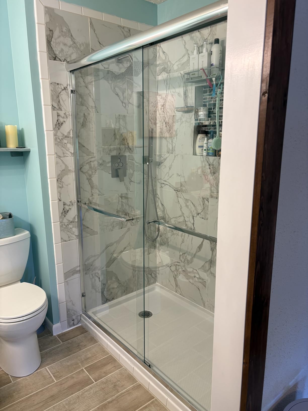 Sliding Bathtub Shower Door, 56-60
