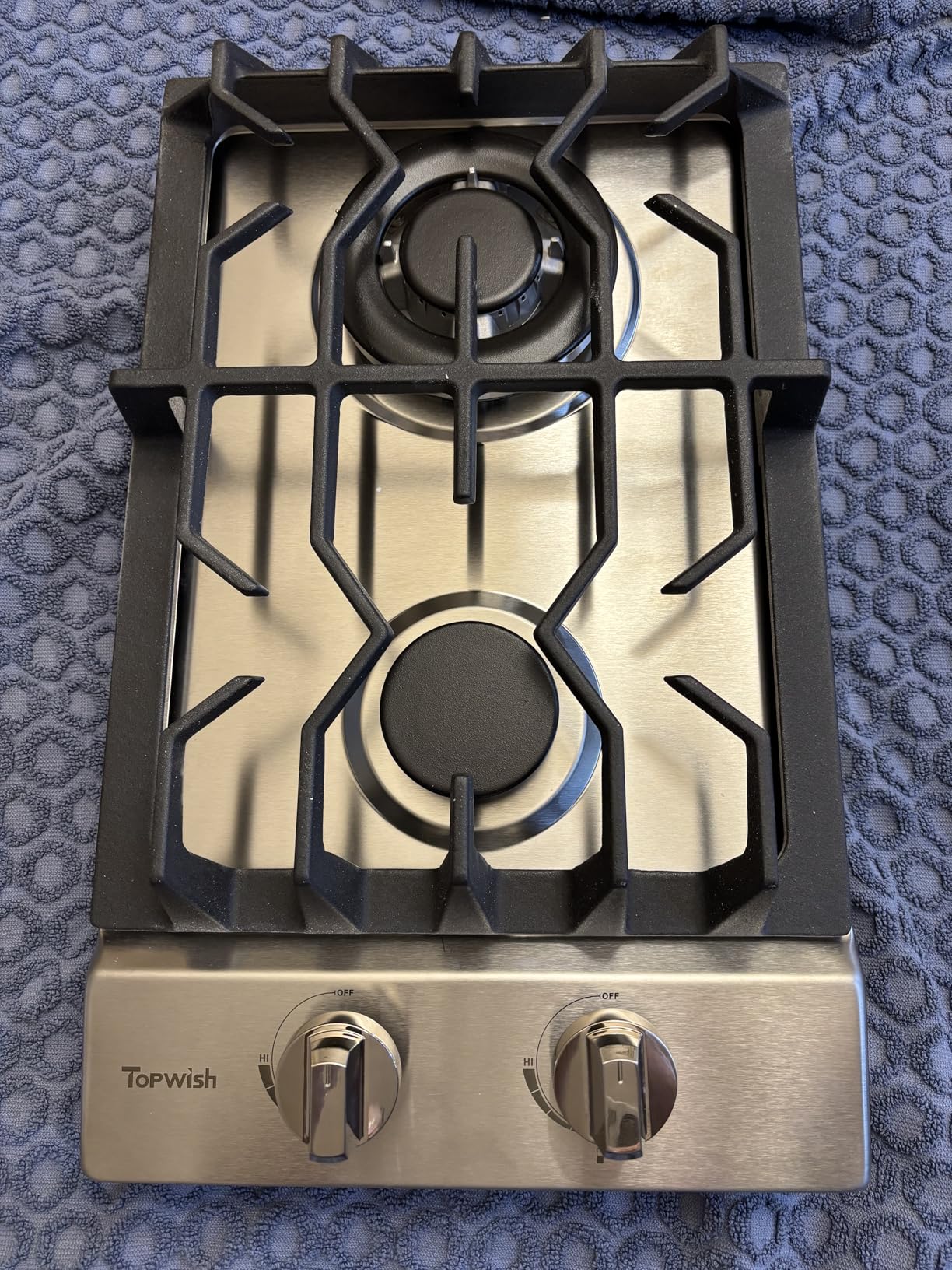 30 Inch Gas Cooktop, TOPWISH Gas Stove Top with 5 High Efficiency SABAF Burners, 41400 BTU, NG/LPG Convertible 304 Stainless Steel Built-in Propane Stovetop with Thermocouple Protection, 120V AC customer photo 2