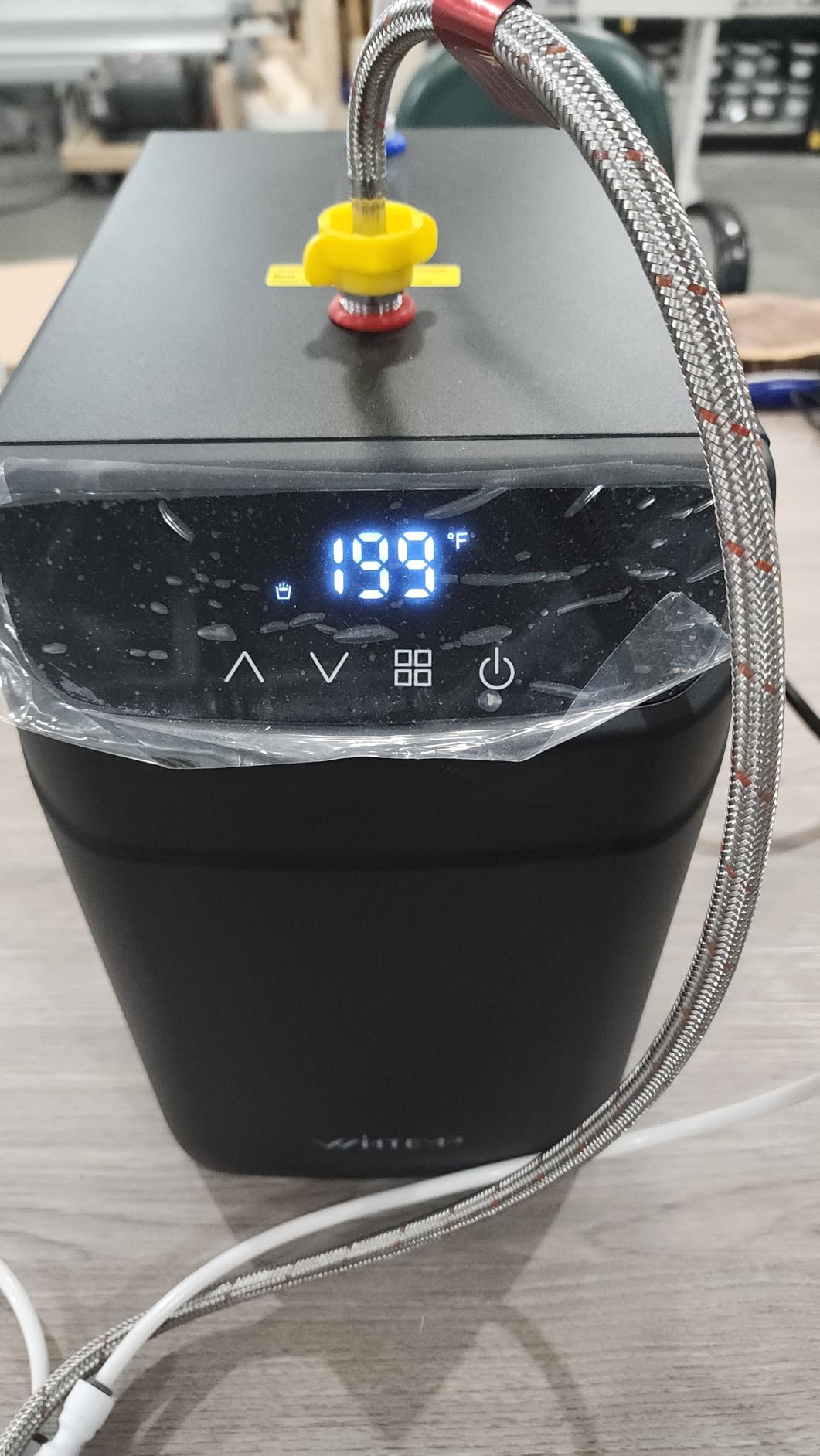 Instant Hot Water Dispenser 110V, Under-Sink Hot Water Boiler with Faucet, 3.4 Qt Stainless Steel Tank, Digital Temperature 113-208°F, Energy-Efficient Design, Quiet Operation & Child Safety Lock customer photo 1
