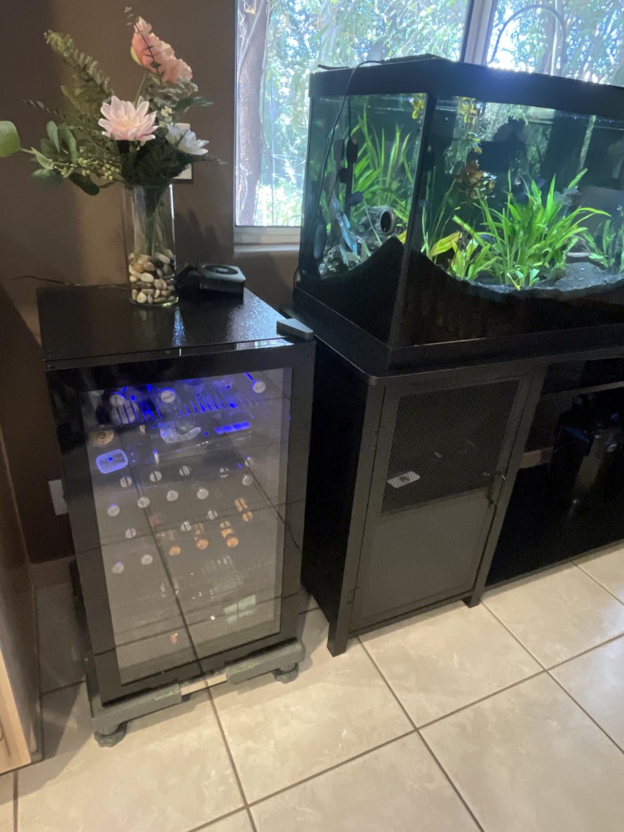 Wine Fridge Freestanding, 15 Inch Wine Cooler Under Counter, 28 Bottle Built-in Dual Zone Wine Refrigerator with Stainless Steel Reversible Door for Home and Kitchen customer photo 1