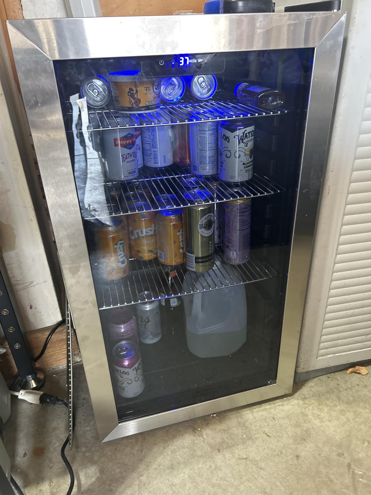 Wine Fridge Freestanding, 15 Inch Wine Cooler Under Counter, 28 Bottle Built-in Dual Zone Wine Refrigerator with Stainless Steel Reversible Door for Home and Kitchen customer photo 2