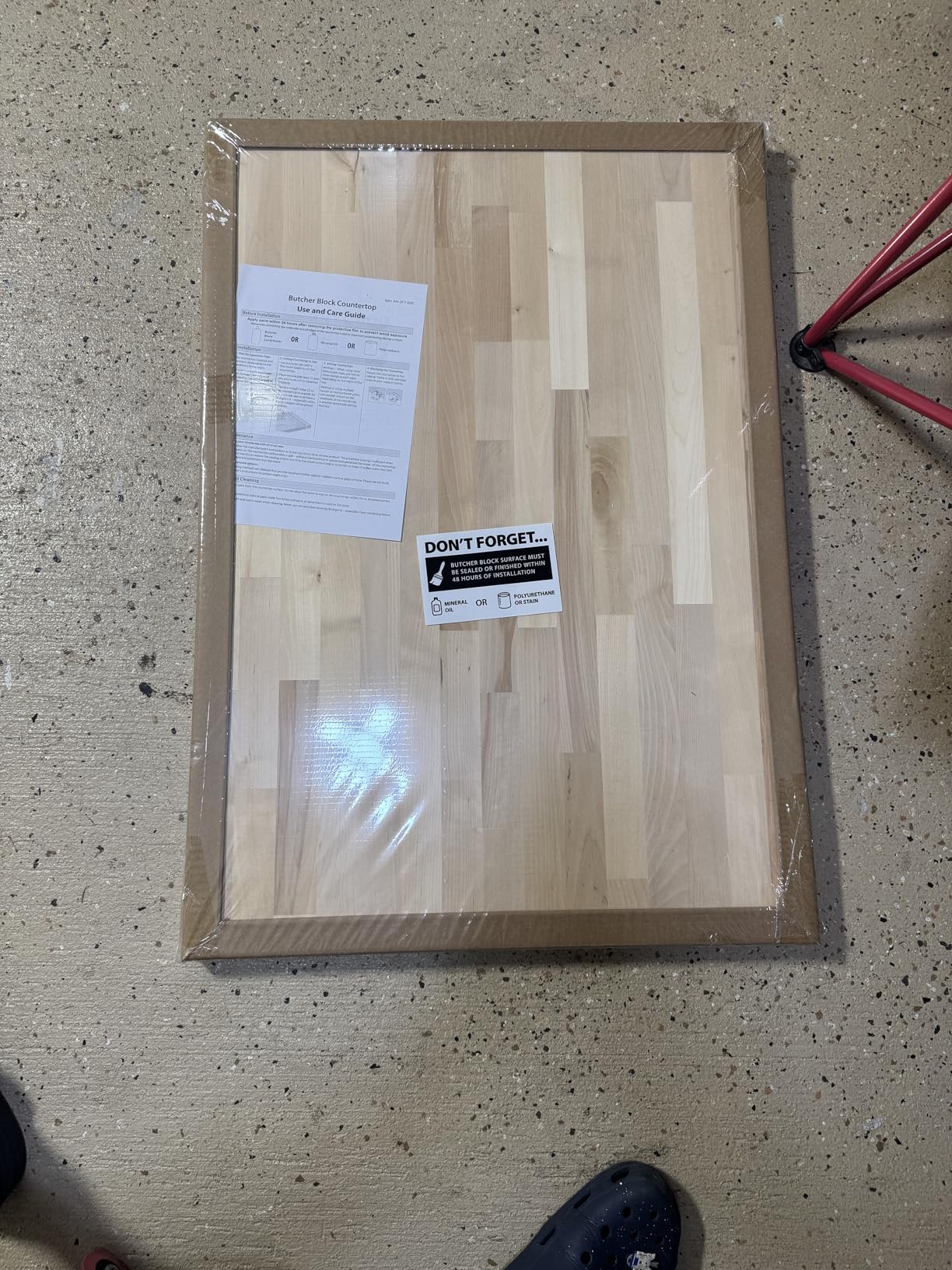 Unfinished Birch Butcher Block Countertop - Solid Wood Cutting Board for Kitchen Island, DIY Desk & Washer Dryer Top, Customizable Surface, 72