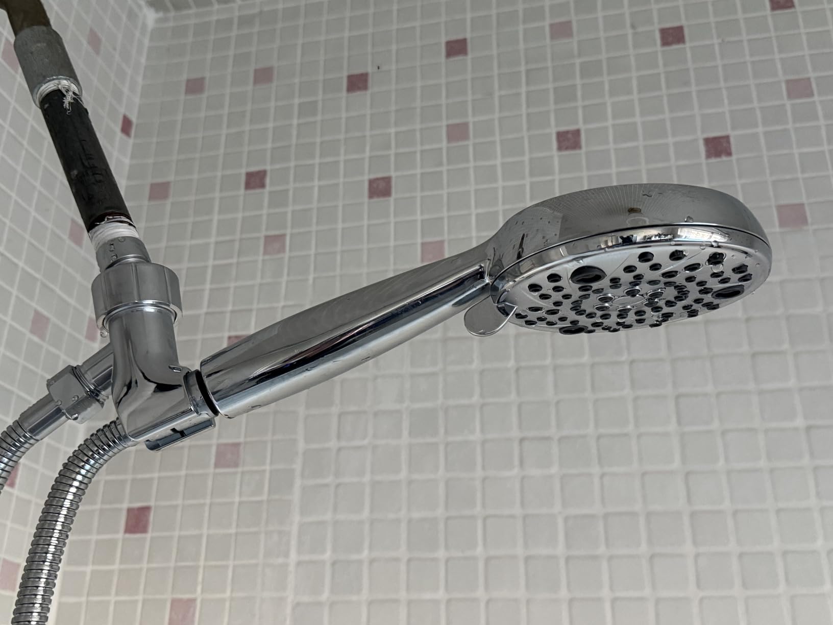 Shower Faucet Set Shower System - SR SUN RISE Matte Black Shower Trim Kit with Dual Shower Head, 12'' Ceiling Rainfall 6'' Wall Mount with Handheld Shower for Couples, Complete 6 Diverter Valve customer photo 1