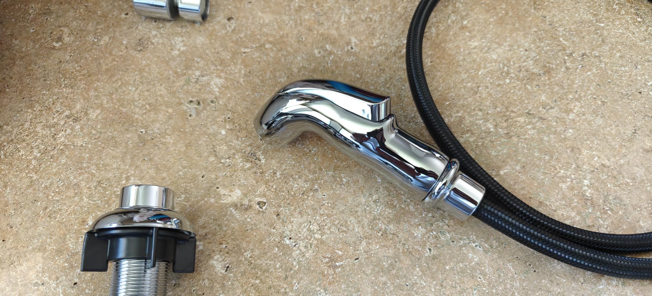 Delta Windemere Chrome Kitchen Faucet with Side Sprayer, Traditional 4 Hole Kitchen Sink Faucet, Two-Handle, Chrome 21996LF customer photo 1