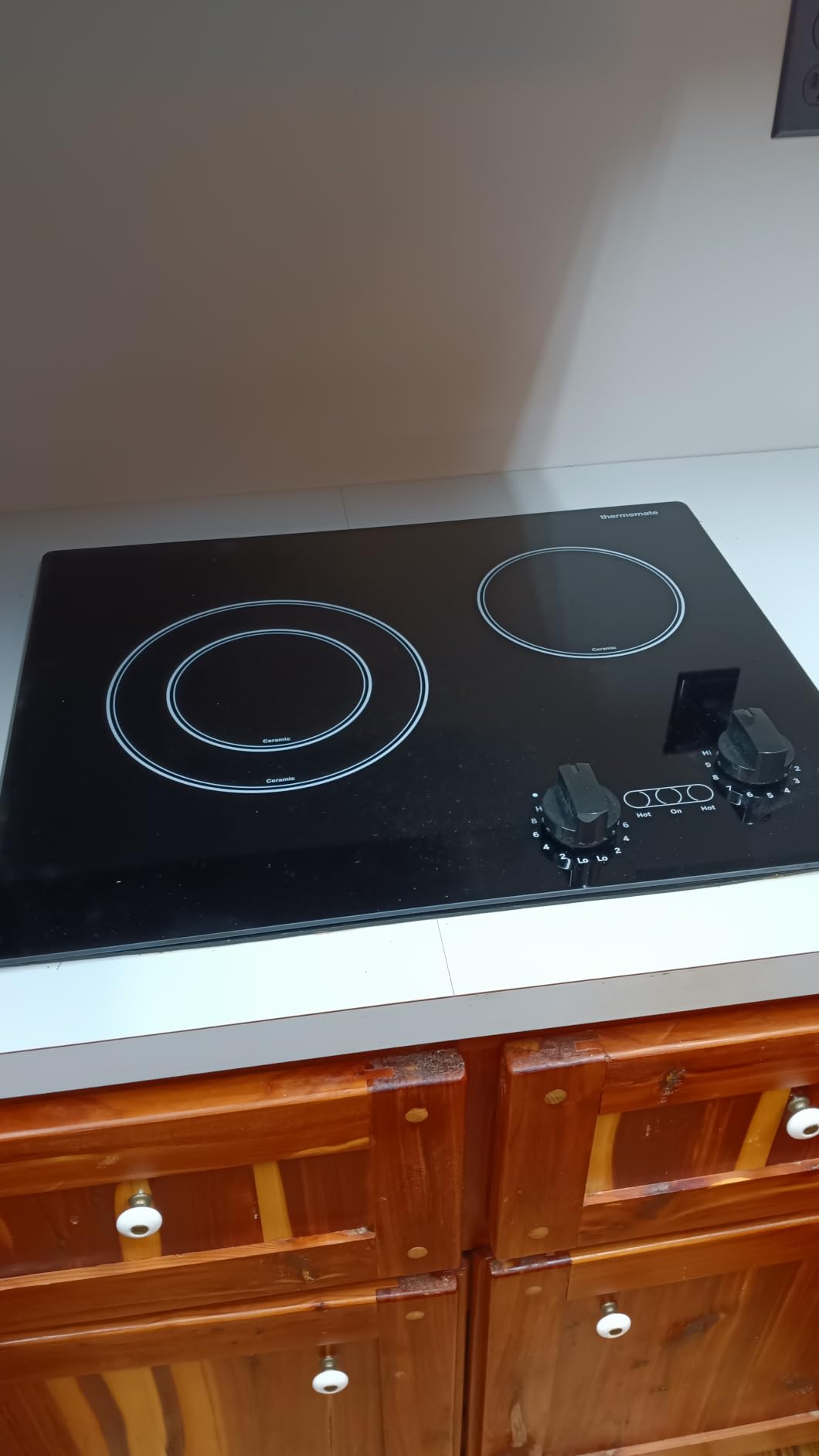 ThermoMate 30 Inch Electric Cooktop, 5 Burners Knob Control Built-in Ceramic Cooktop, 9000W, 9 Heat Levels customer photo 1