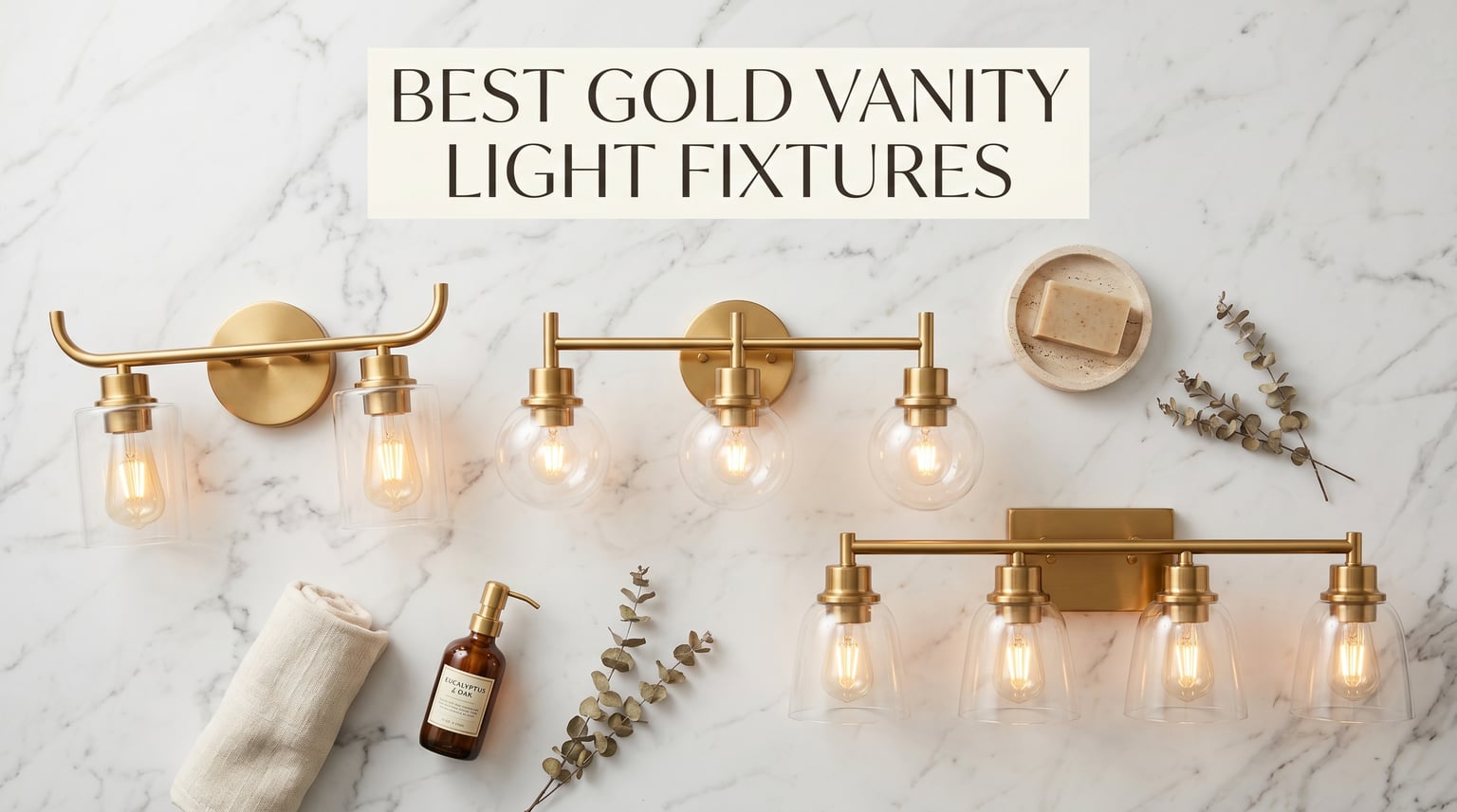 Best gold vanity light fixtures
