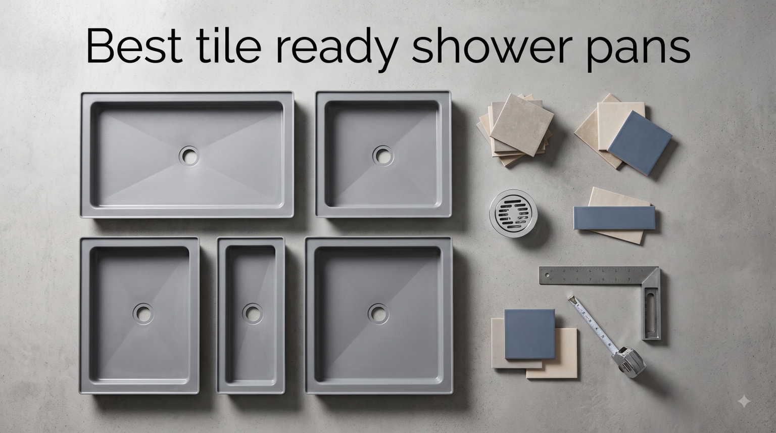 Best tile ready shower pans