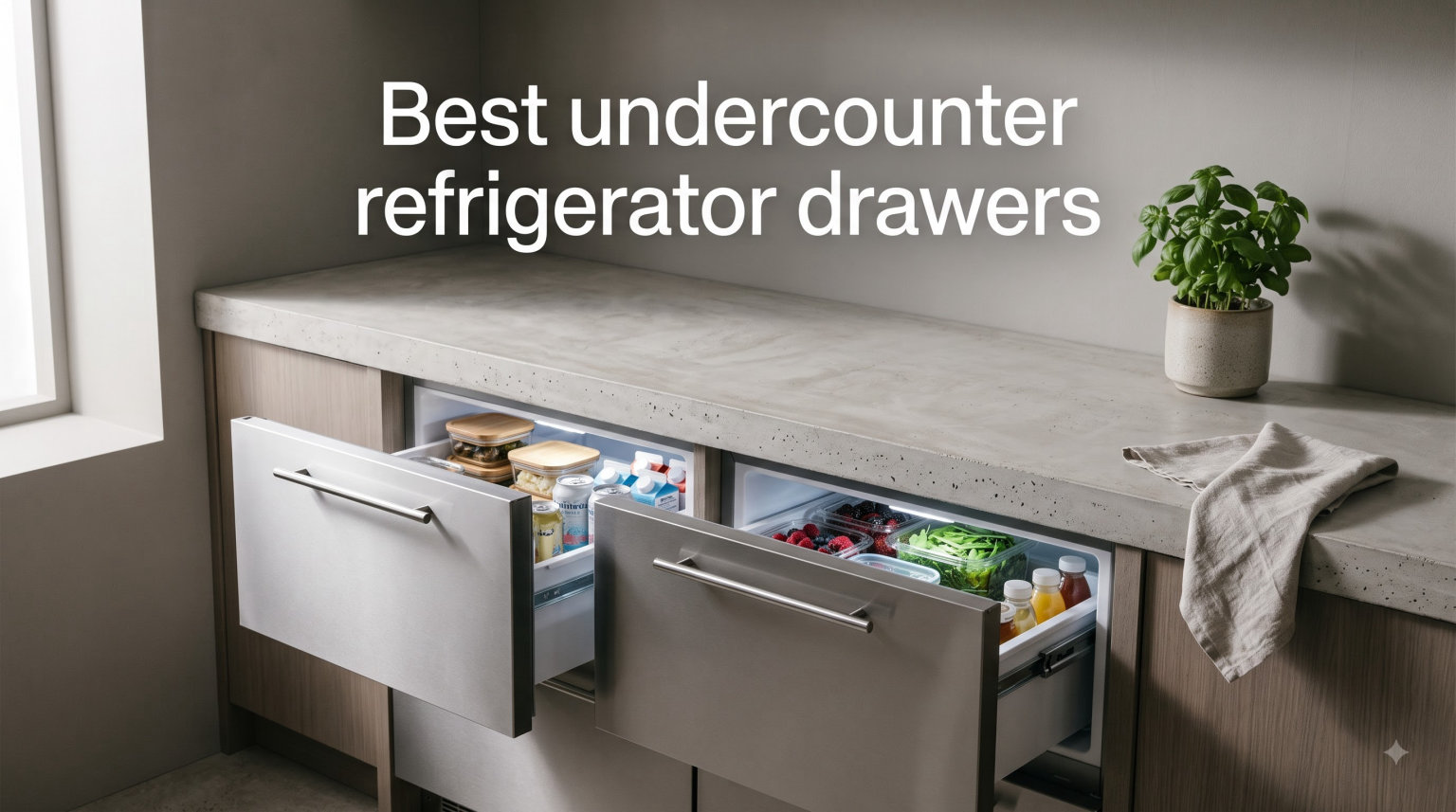 Best undercounter refrigerator drawers
